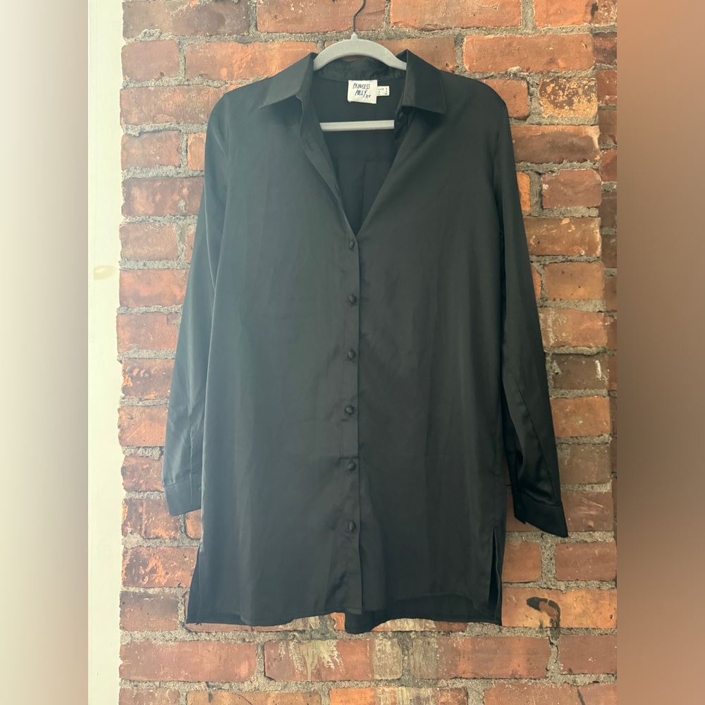Princess Polly Satin Shirt dress